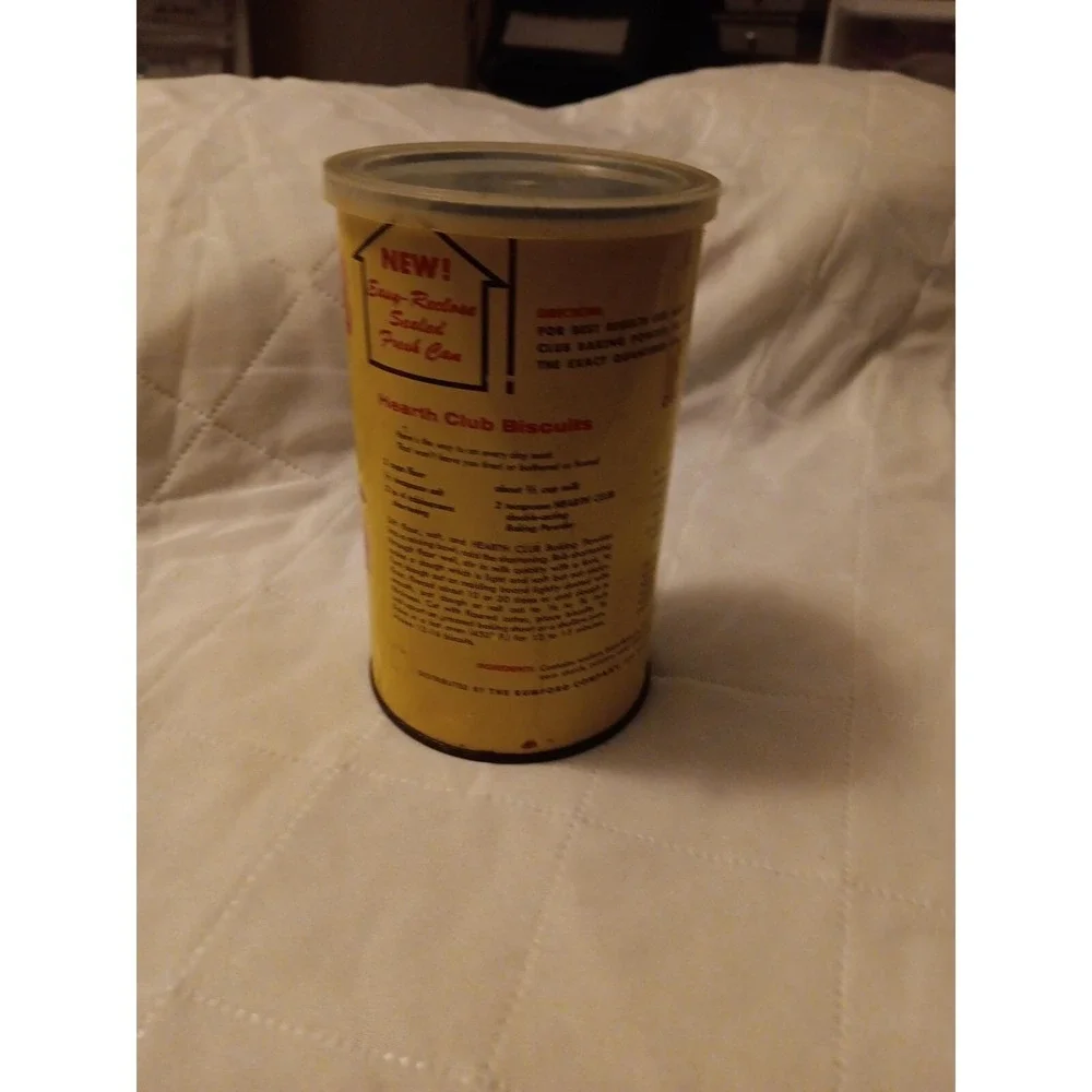 Hearth Club Baking Powder 10 Pound Tin (1950s)